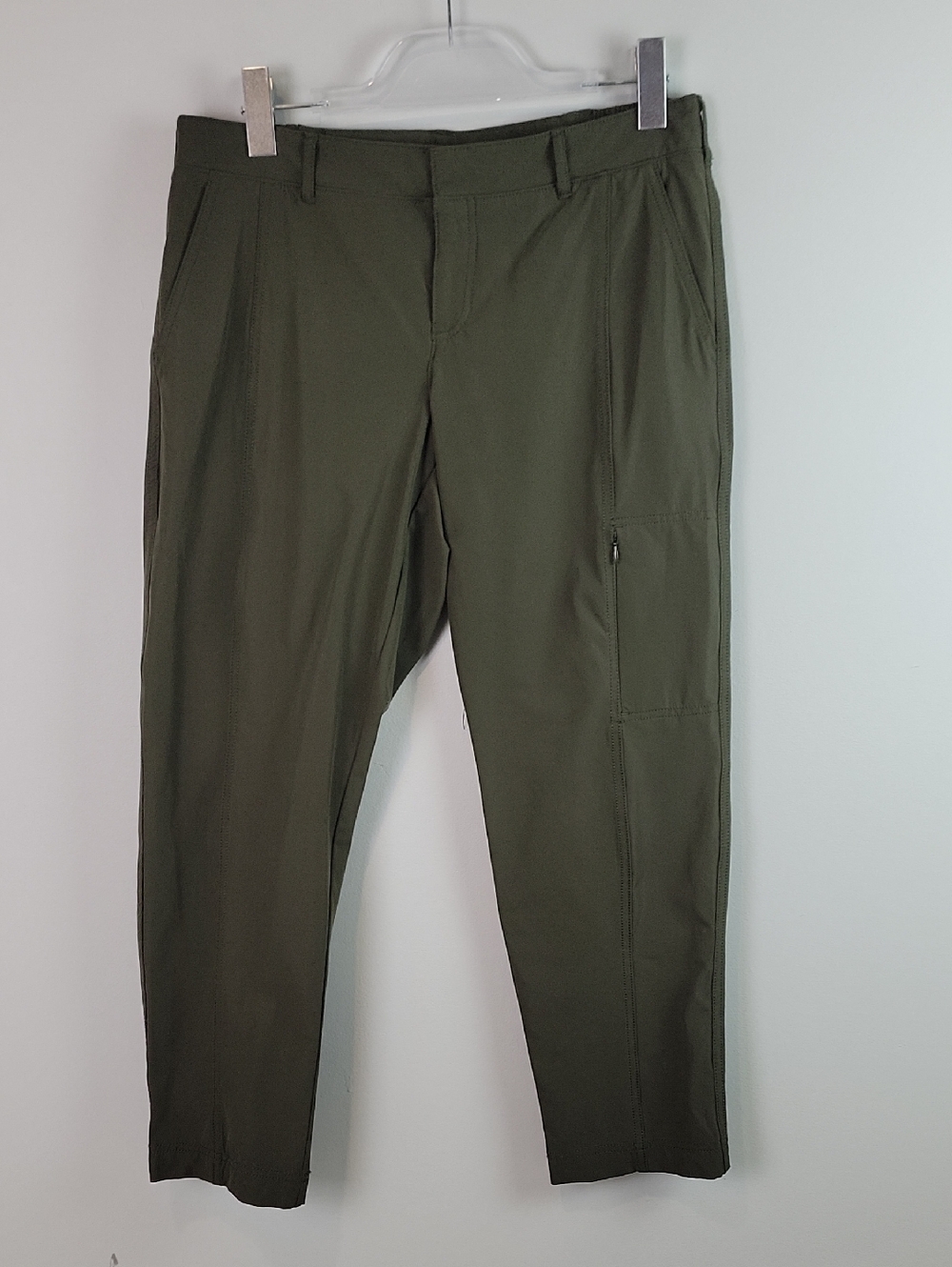 Kirkland Signature Ankle Ladies Travel Pants Olive Green size 8